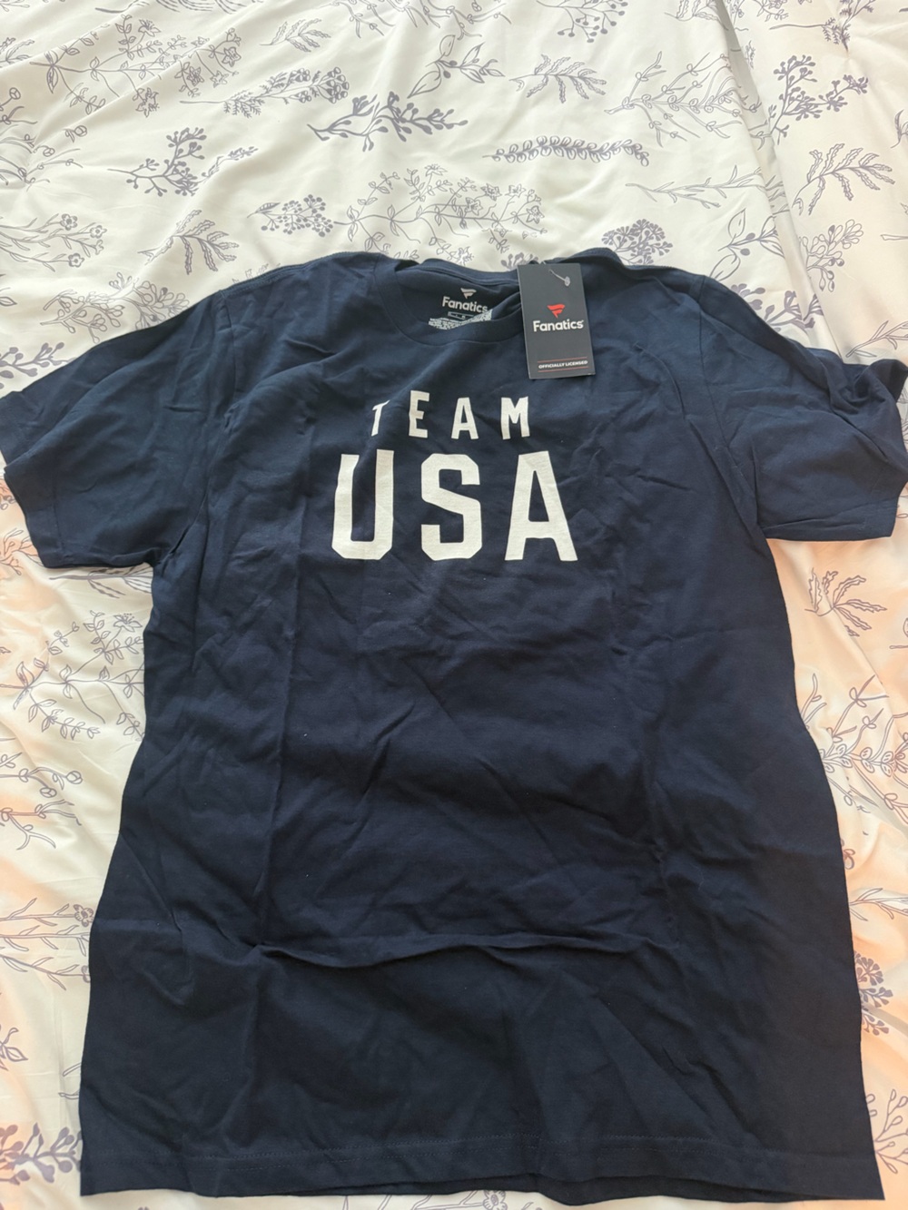 Fanatics Navy Team USA Graphic Crew Tee
